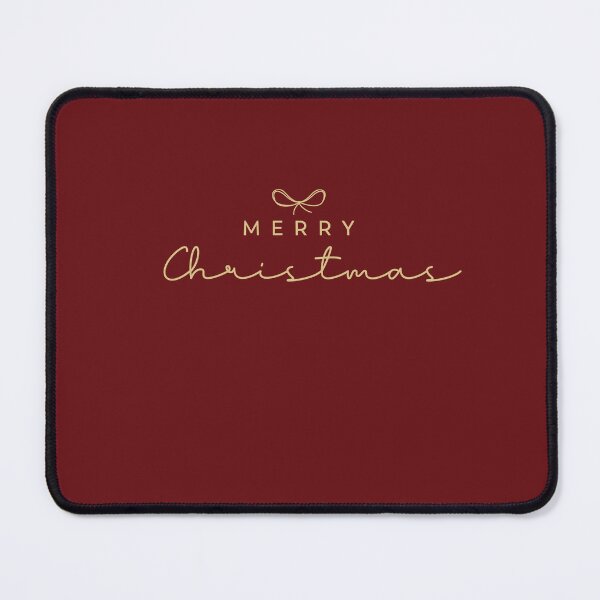Item preview, Merry Christmas minimalist lettering in red and gold color with cute ribbon. designed and sold by ChrisiMM.