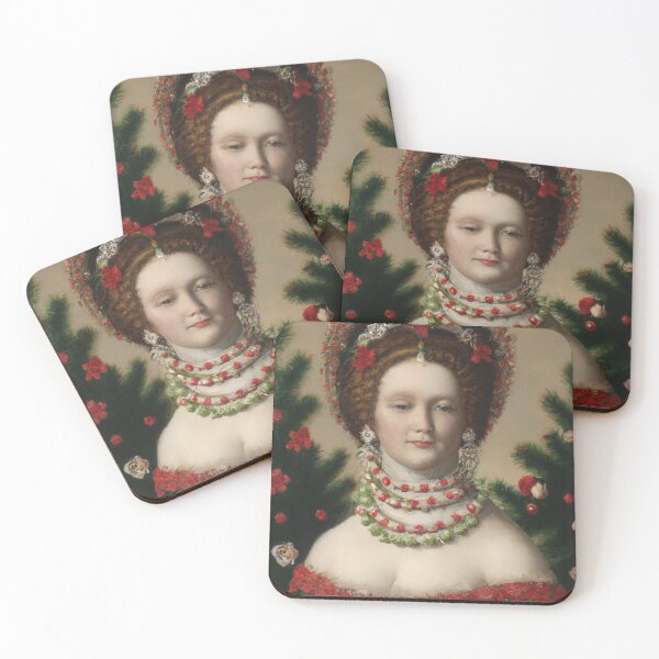 Item preview, Ai Holiday Altered Art Portraits Painting, Ai Christmas Art by Ai designed and sold by RadRococo.