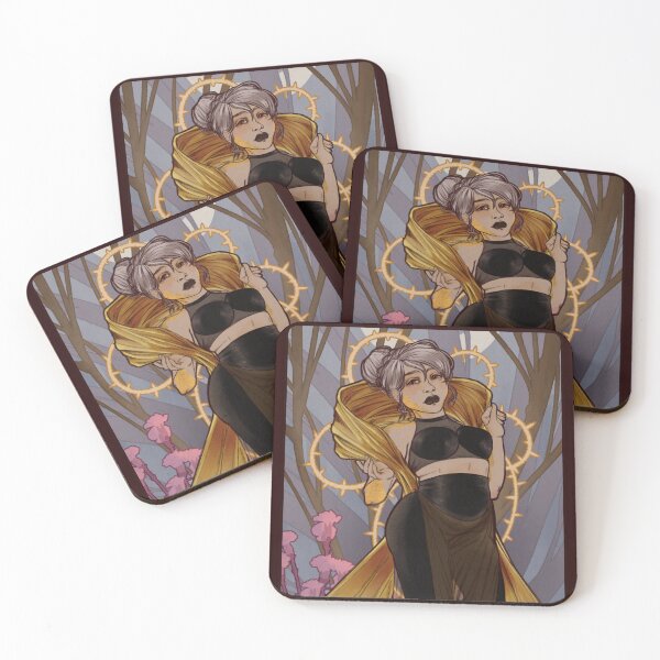Item preview, Des oeillets dans la neige de minuit - Carnations in the midnight snow designed and sold by TiffDrawsArt.