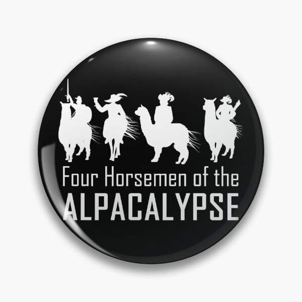 Item preview, ALPACALYPSE - The Four Horsemen are coming (white) designed and sold by Groenendijk.