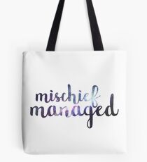 Galaxy Mischief Managed Tote Bag