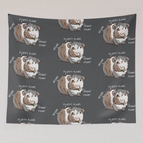 Item preview, Anatomy Of A Guinea Pig With Funny Labels designed and sold by st0n0ga.