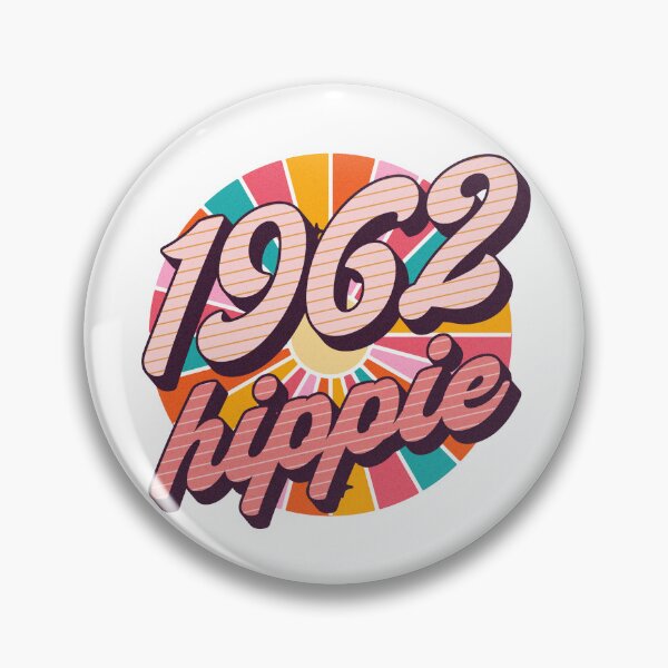 Item preview, 1962 Hippie - Vintage Born In 1962 - Black Friday Gift For 1960s Hippies designed and sold by AlanPhotoArt.