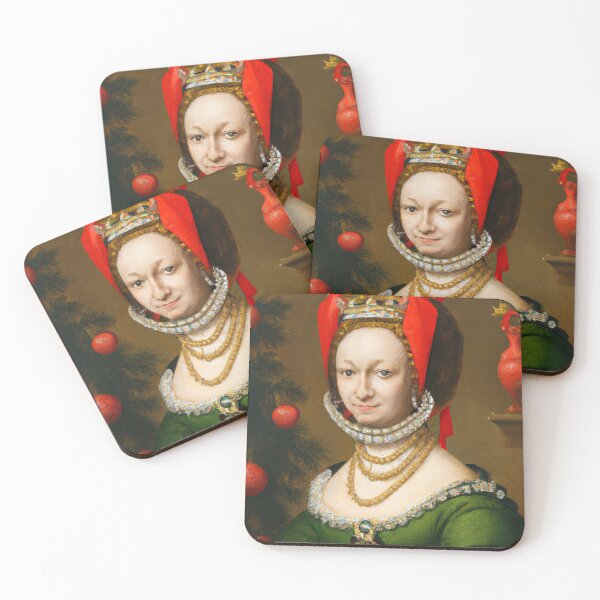 Item preview, Ai Holiday Altered Art Portraits Painting, Ai Christmas Art by Ai designed and sold by RadRococo.