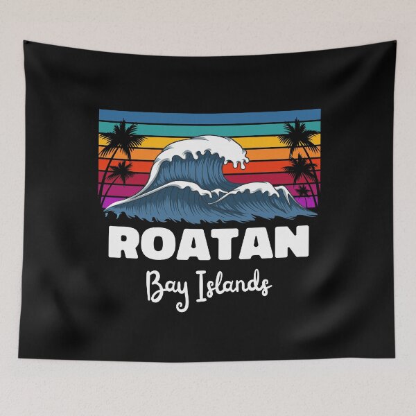 Item preview, Roatan Bay Islands Honduras Vintage Wave designed and sold by MrEddie10.