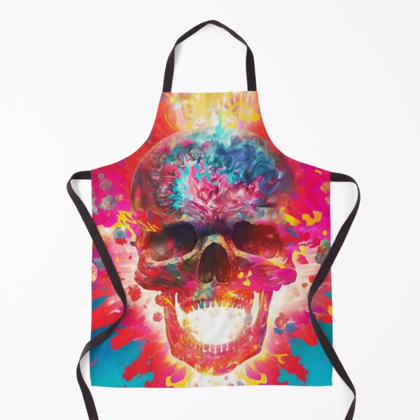 Item preview, psychedelic skull designed and sold by Daramacus.