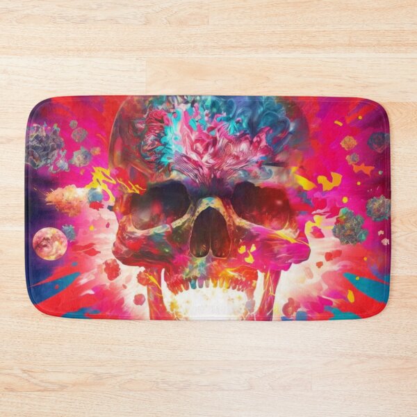 Item preview, psychedelic skull designed and sold by Daramacus.