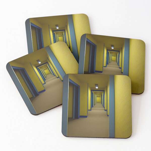 Item preview, The Backrooms - Liminal Space - Doors and Yellow Wallpaper designed and sold by DanTheManDan.