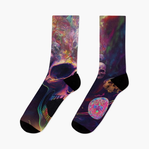 Item preview, psychedelic skulls designed and sold by Daramacus.