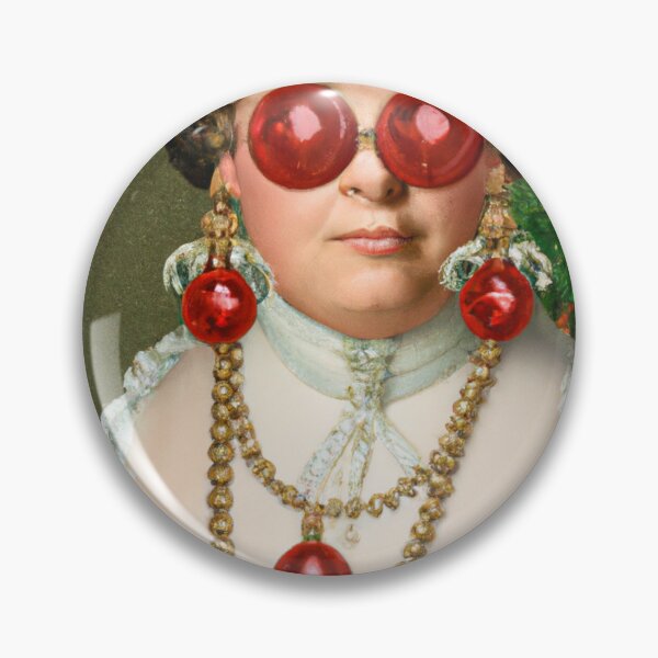 Item preview, Ai Holiday Altered Art Portraits Painting, Ai Christmas Art by Ai designed and sold by RadRococo.