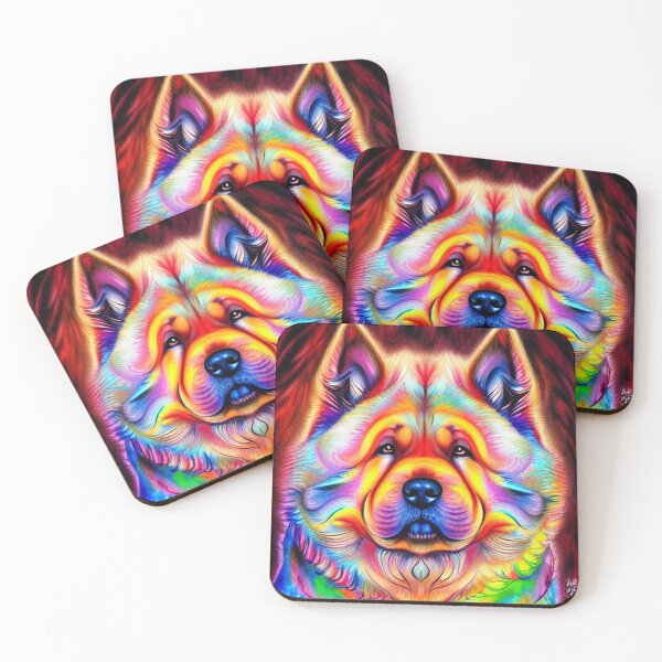 Item preview, Tribal Chow Chow Dog Art 4 designed and sold by DiatomDesigns.