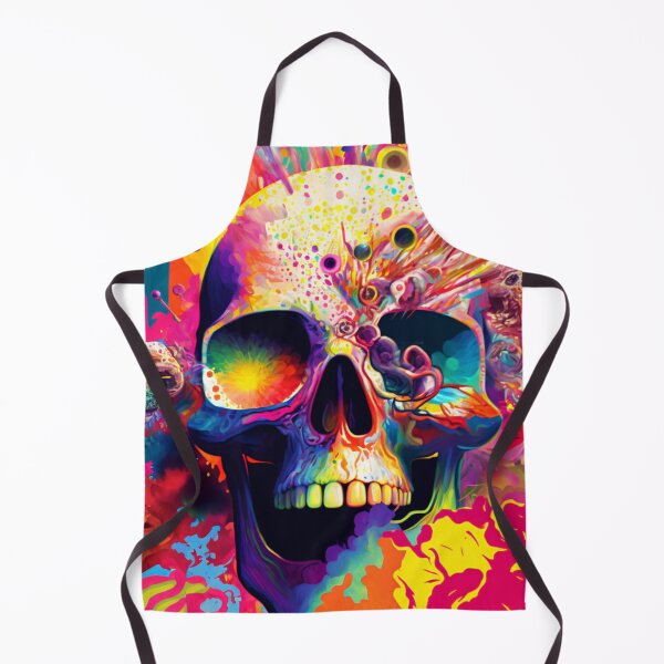 Item preview, psychedelic skull 2 designed and sold by Daramacus.