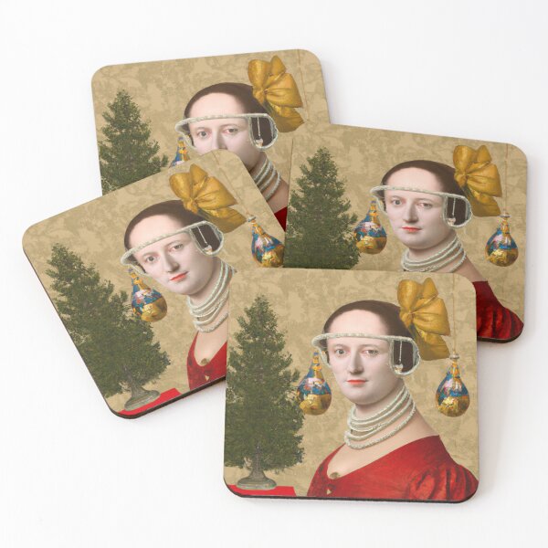 Item preview, Ai Holiday Altered Art Portraits Painting, Ai Christmas Art by Ai designed and sold by RadRococo.
