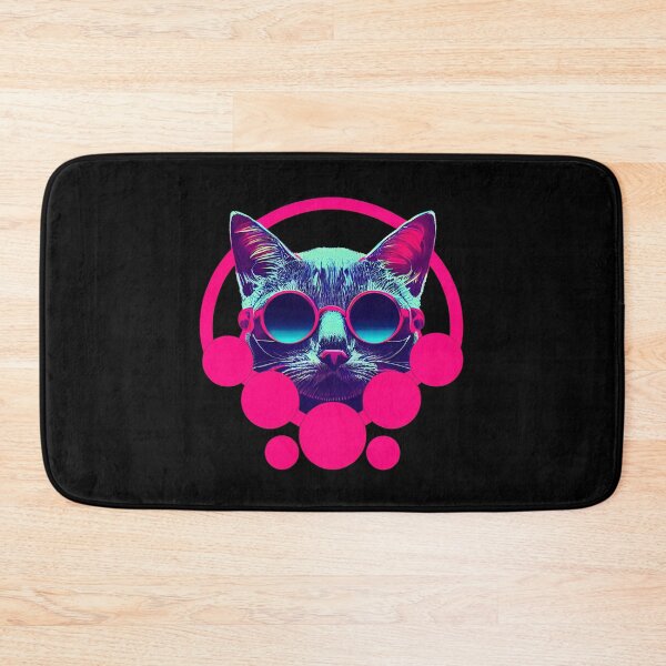 Item preview, Cool Neonpunk Cat Wearing Glasses designed and sold by GXABrands.