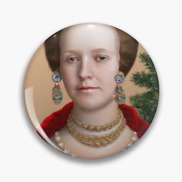 Item preview, Ai Holiday Altered Art Portraits Painting, Ai Christmas Art by Ai designed and sold by RadRococo.