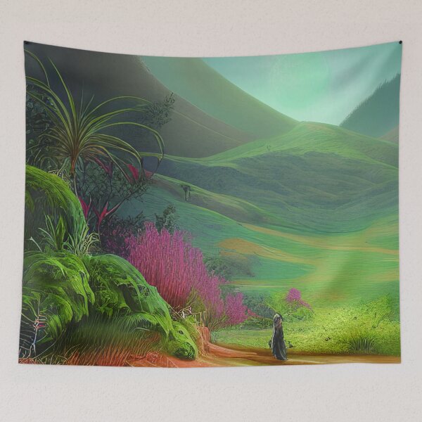 Item preview, Green Landscape with Palms, Sceney Nature designed and sold by NatureFood.