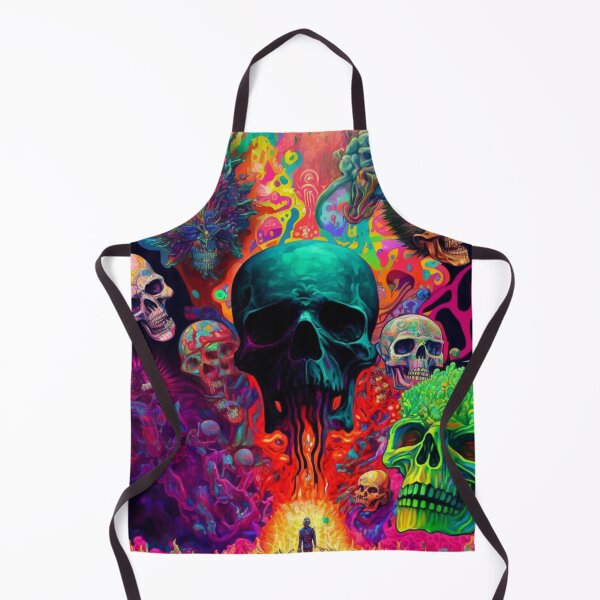 Item preview, psychedelic skulls 2 designed and sold by Daramacus.