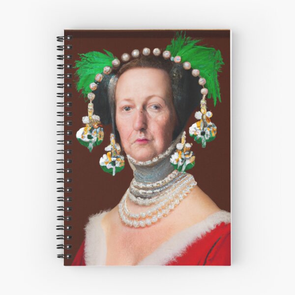 Item preview, Ai Holiday Altered Art Portraits Painting, Ai Christmas Art by Ai designed and sold by RadRococo.