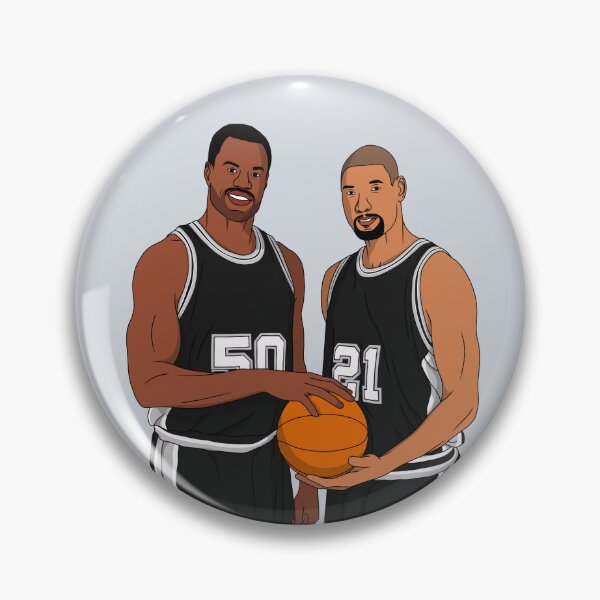 Item preview, David Robinson And Tim Duncan - San Antonio Basketball Champions designed and sold by sportsign.