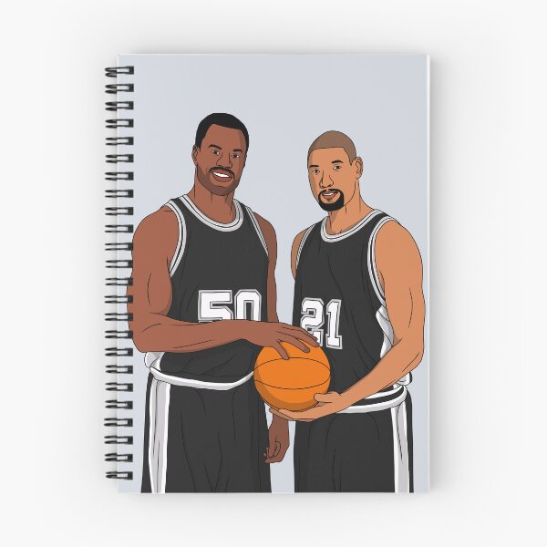 Item preview, David Robinson And Tim Duncan - San Antonio Basketball Champions designed and sold by sportsign.