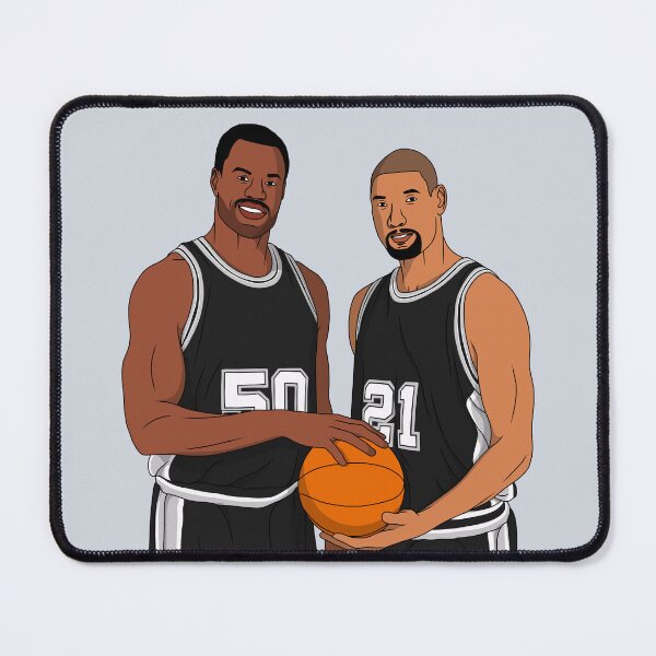 Item preview, David Robinson And Tim Duncan - San Antonio Basketball Champions designed and sold by sportsign.