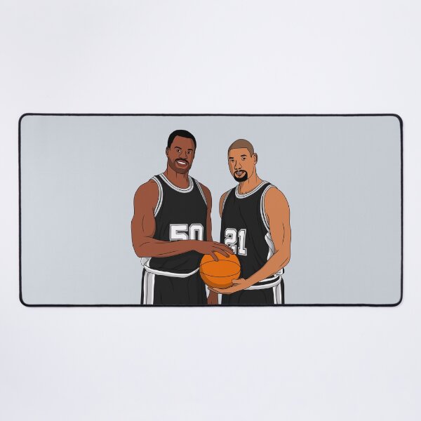 Item preview, David Robinson And Tim Duncan - San Antonio Basketball Champions designed and sold by sportsign.
