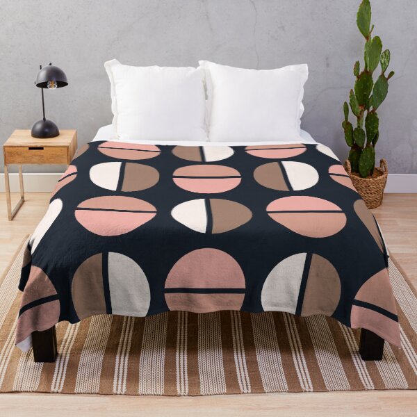 Item preview, Cool Abstract French Macaron Pattern in Charcoal, Blush Pink and Beige designed and sold by Deutschic.