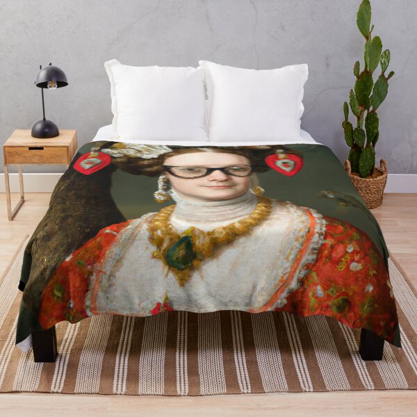Item preview, Ai Holiday Altered Art Portraits Painting, Ai Christmas Art by Ai designed and sold by RadRococo.