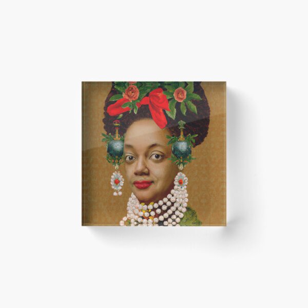 Item preview, Ai Holiday Altered Art Portraits Painting, Ai Christmas Art by Ai designed and sold by RadRococo.