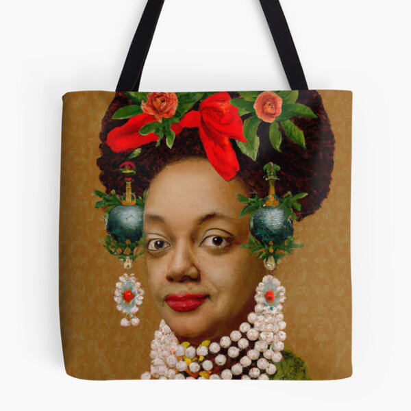Item preview, Ai Holiday Altered Art Portraits Painting, Ai Christmas Art by Ai designed and sold by RadRococo.
