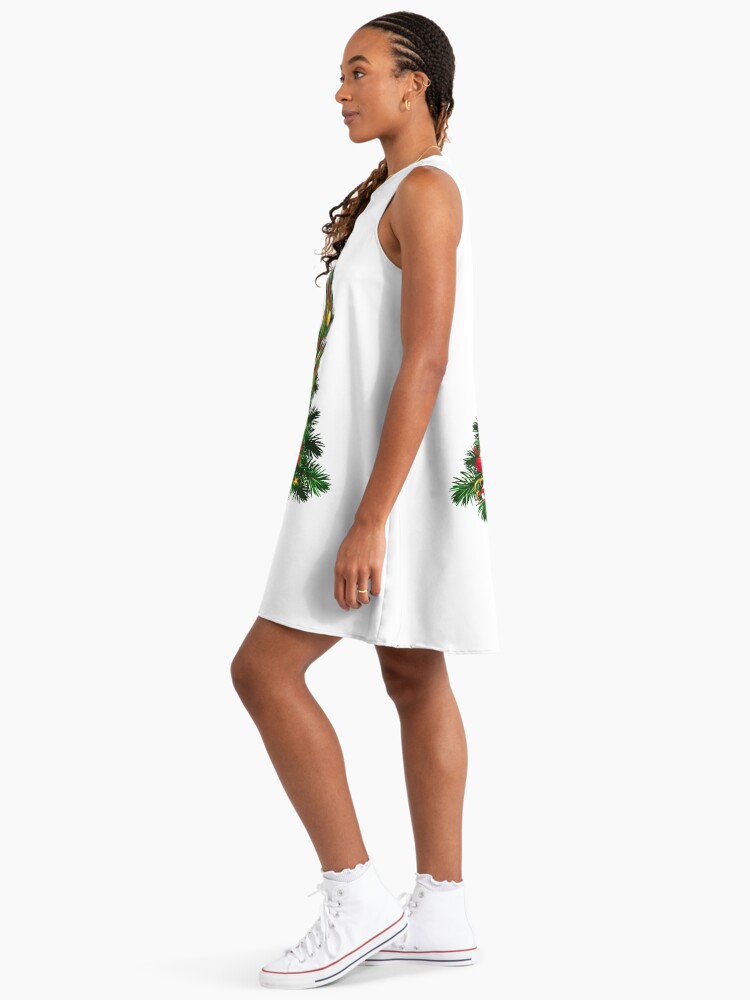knee length dresses for ladies Baby Girl Floral Graphic Long Sleeve A-Line Design Loose Christmas Dre –  MyKids-USA® main image 1