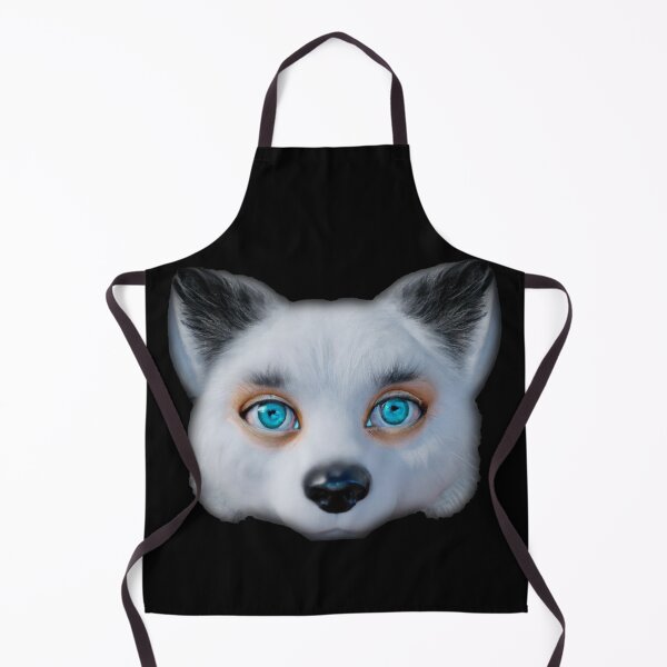 Item preview, Silver fox blue eyes sticker -- 3D designed and sold by glitchman2.