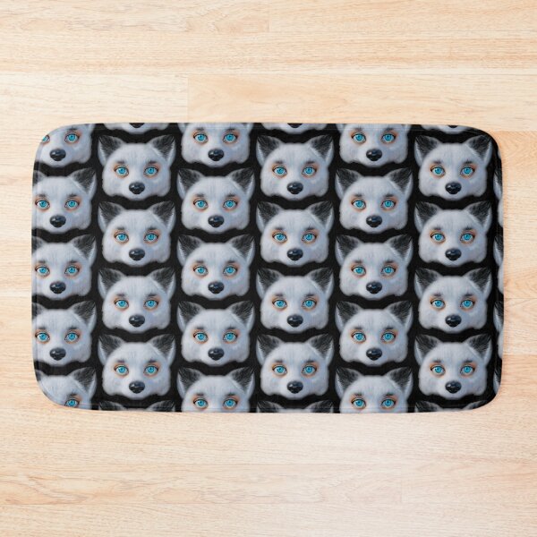 Item preview, Silver fox blue eyes sticker -- 3D  designed and sold by glitchman2.