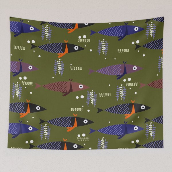 Item preview, Blue Tropical Fish Lake  designed and sold by ChristinasMess.