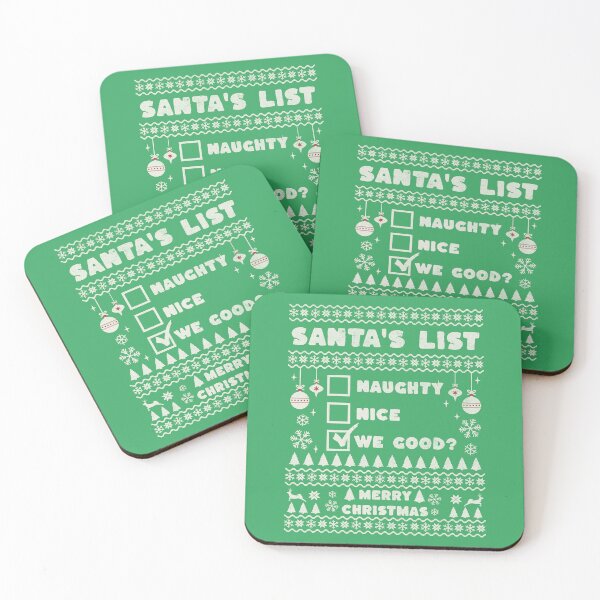 Item preview, Naughty Nice We Good | Santa List Naughty Nice | Santa We Good Idea   designed and sold by Wavecrest Wearables.