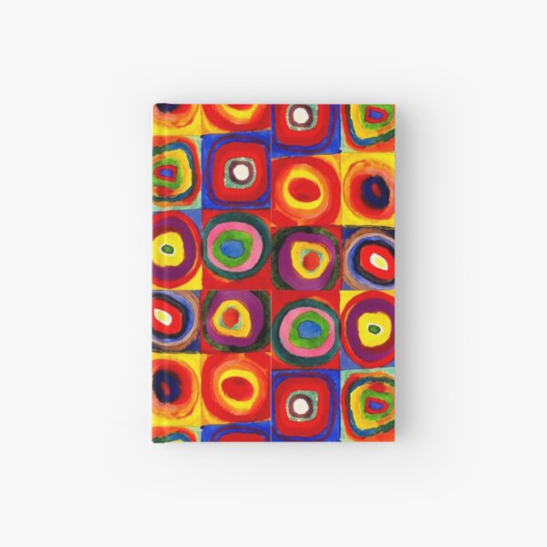 Kandinsky Modern Squares Circles Colorful Hardcover Journal