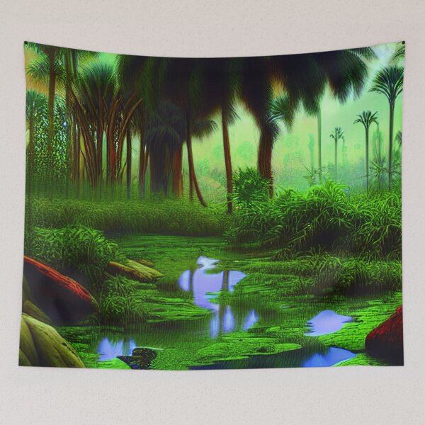 Item preview, Green Landscape with Palms, Sceney Nature designed and sold by NatureFood.