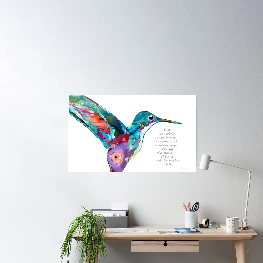 Hummingbird Quote - Cyrus's art - Digital Art, Animals, Birds