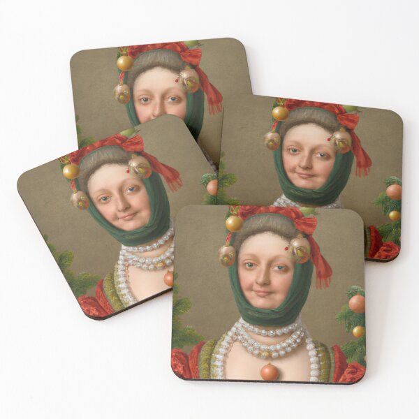 Item preview, Ai Holiday Altered Art Portraits Painting, Ai Christmas Art by Ai designed and sold by RadRococo.