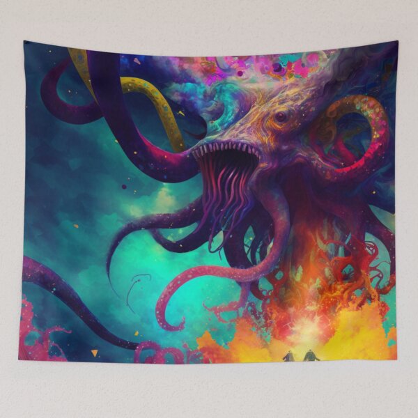 Item preview, psychedelic squid 2 designed and sold by Daramacus.