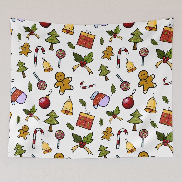 Item preview, Christmas Elements Seamless Pattern Design, Christmas Pattern designed and sold by DesignHouse07.