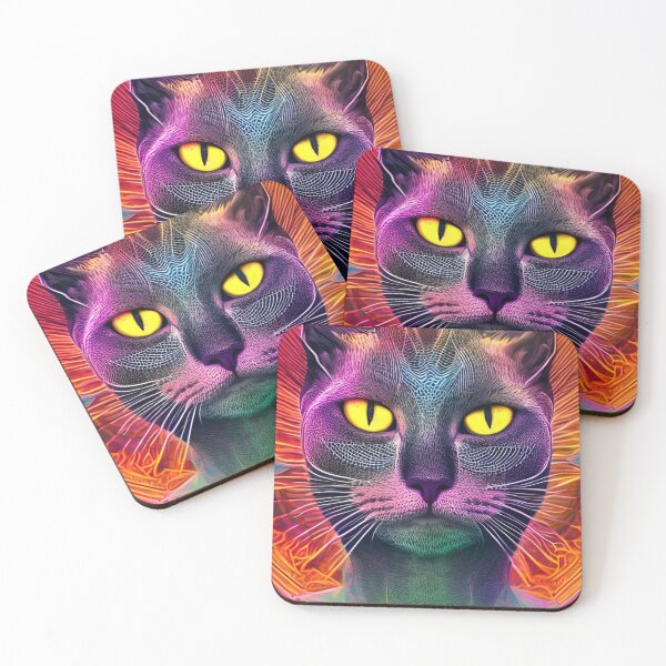 Item preview, Trippy Cat Vibes 32 designed and sold by Benito Del Ray.