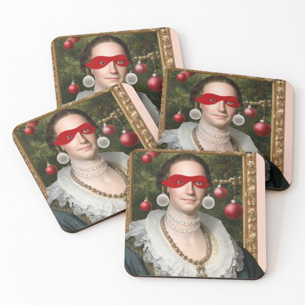 Item preview, Ai Holiday Altered Art Portraits Painting, Ai Christmas Art by Ai designed and sold by RadRococo.