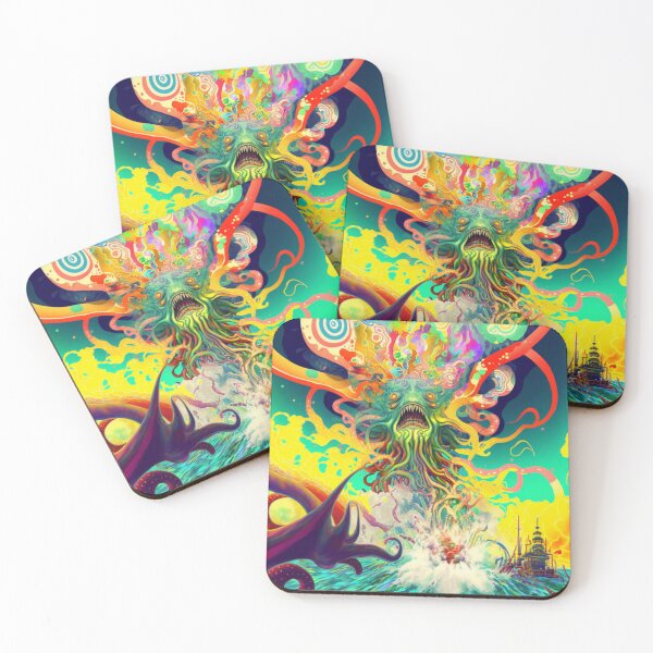 Item preview, psychedelic squid 3 designed and sold by Daramacus.