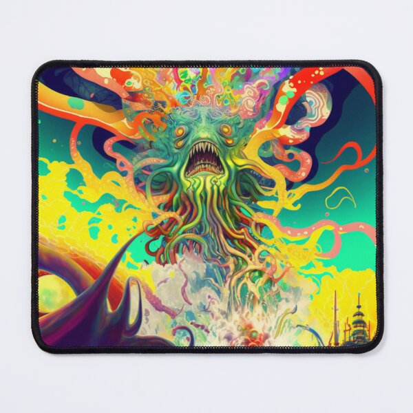 Item preview, psychedelic squid 3 designed and sold by Daramacus.