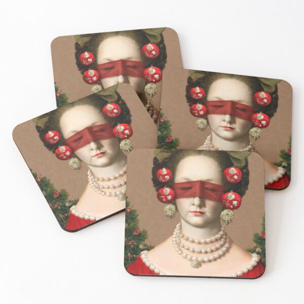 Item preview, Ai Holiday Altered Art Portraits Painting, Ai Christmas Art by Ai designed and sold by RadRococo.