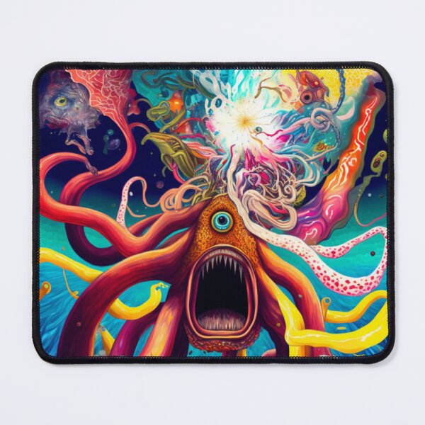 Item preview, psychedelic squid 4 designed and sold by Daramacus.