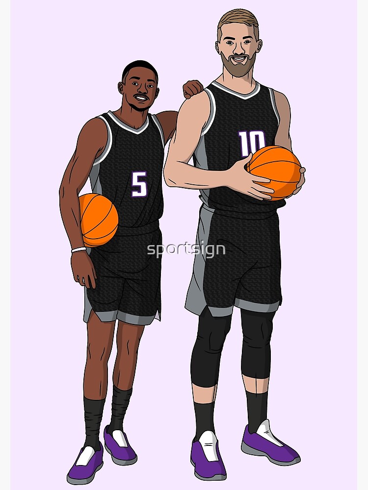 Malik Monk Basketball Paper Poster Kings 3 - Malik Monk - Magnet