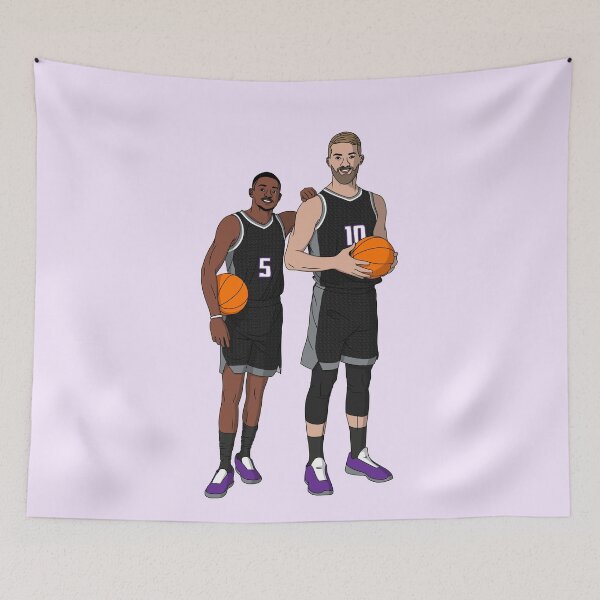 Item preview, De'Aaron Fox And Domantas Sabonis - Sacramento Basketball designed and sold by sportsign.