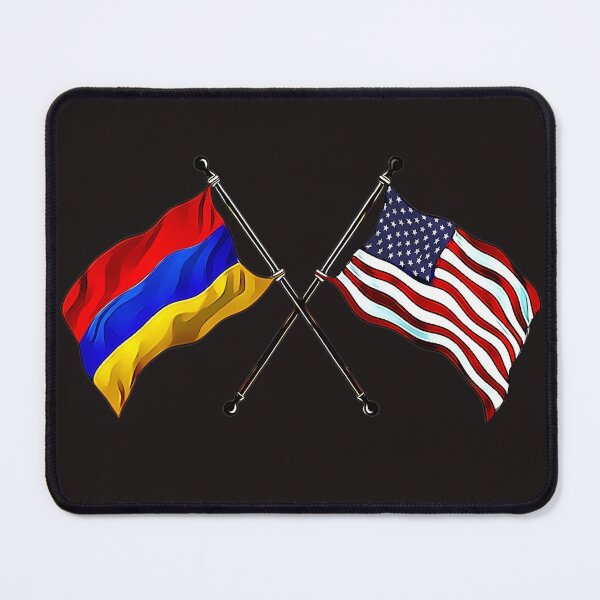 Item preview, Armenian and USA Flags designed and sold by doniainart.